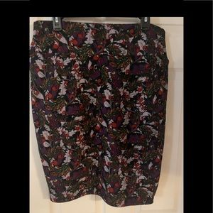 LuLaRoe XL Floral Pencil Skirt